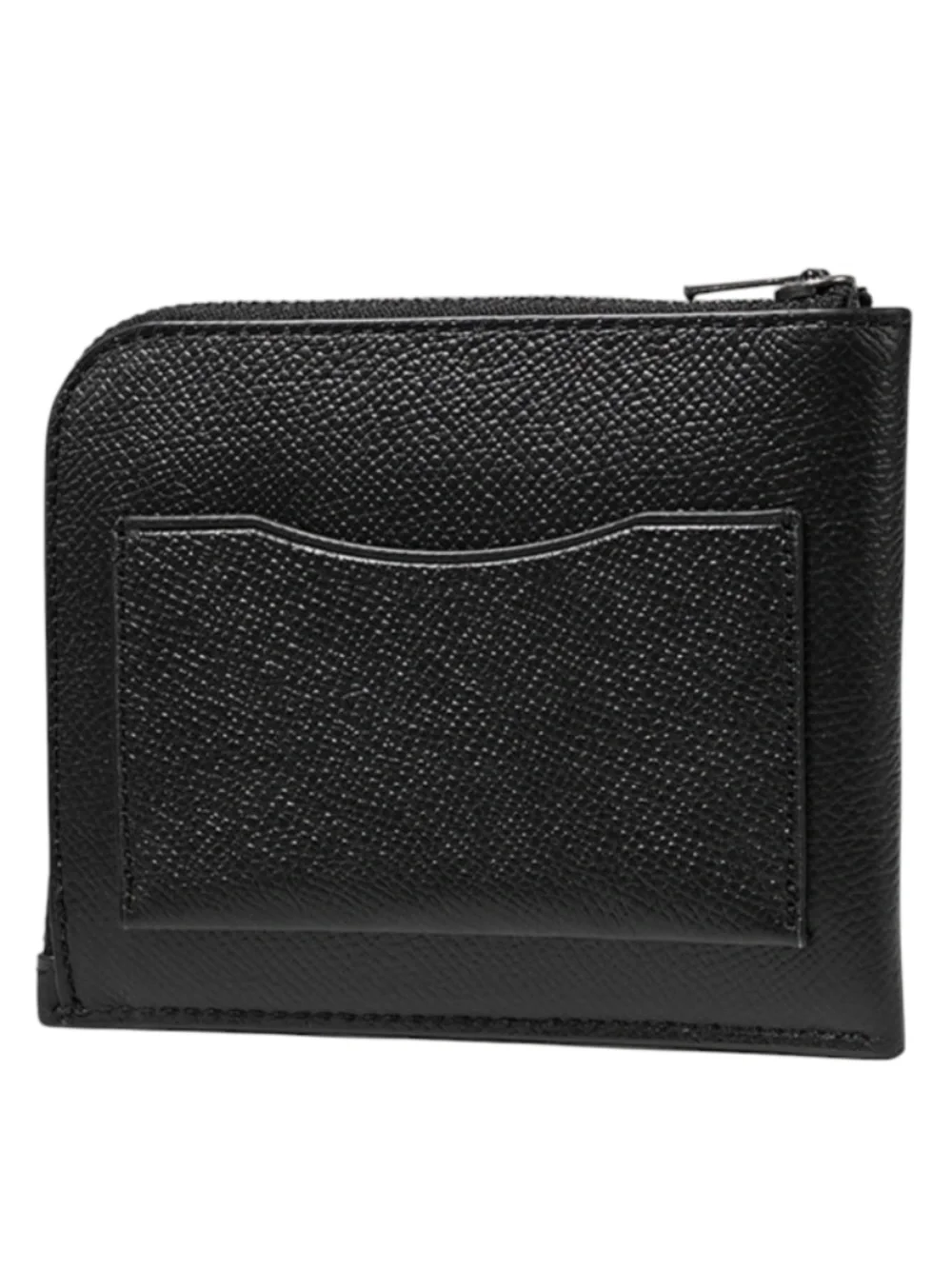 Coach Mens 3-In-1 L-Zip Wallet With Signature Canvas Black Charcoal